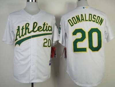 Oakland Athletics #20 Josh Donaldson White Cool Base Baseball Jersey Oakland Athletics #20 Josh Donaldson White Cool Base Baseball Jersey