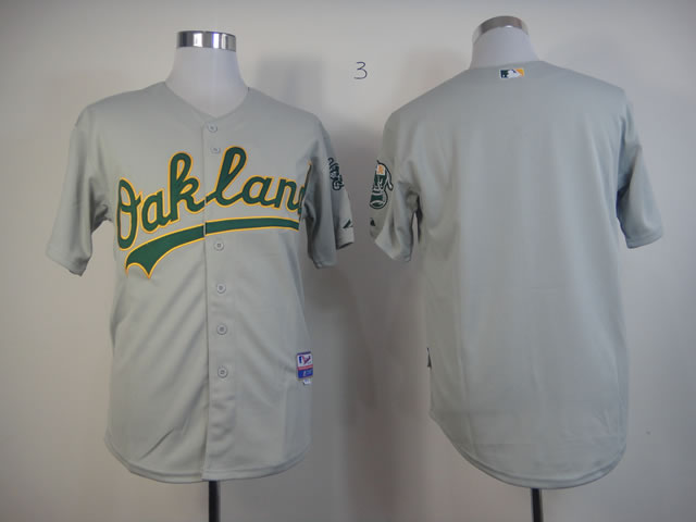 MLB Oakland Athletics grey blank jerseys MLB Oakland Athletics grey blank jerseys