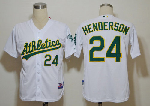 MLB Jerseys Oakland Athletics 24 Henderson white jerseys MLB Jerseys Oakland Athletics 24 Henderson white jerseys