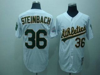 Oakland Athletics 36 Steinbach white Throwback Oakland Athletics 36 Steinbach white Throwback