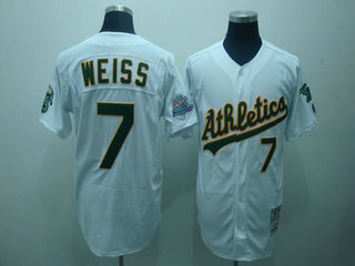 Oakland Athletics 7 Weiss white Throwback Oakland Athletics 7 Weiss white Throwback