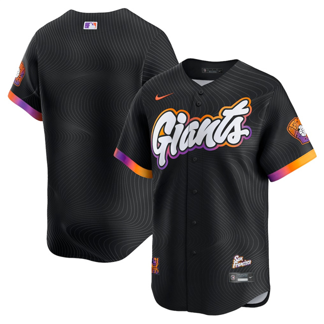 Youth San Francisco Giants Blank Anthracite 2025 City Connect Limited Stitched Baseball Jersey Youth San Francisco Giants Blank Anthracite 2025 City Connect Limited Stitched Baseball Jersey
