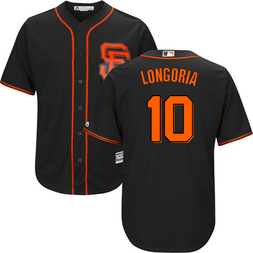Giants #10 Evan Longoria Black Alternate Cool Base Stitched Youth MLB Jersey Giants #10 Evan Longoria Black Alternate Cool Base Stitched Youth MLB Jersey