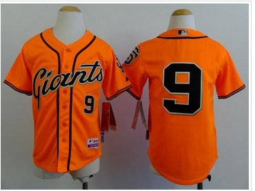 Youth Baseball Giants #9 Matt Williams Orange Alternate Stitched Jersey Youth Baseball Giants #9 Matt Williams Orange Alternate Stitched Jersey