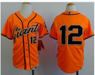 Youth Baseball Giants #12 Joe Panik Orange Alternate Stitched Jersey Youth Baseball Giants #12 Joe Panik Orange Alternate Stitched Jersey