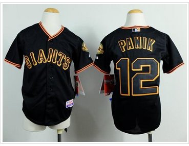 Youth Baseball Giants #12 Joe Panik Black Cool Base Stitched Jersey Youth Baseball Giants #12 Joe Panik Black Cool Base Stitched Jersey