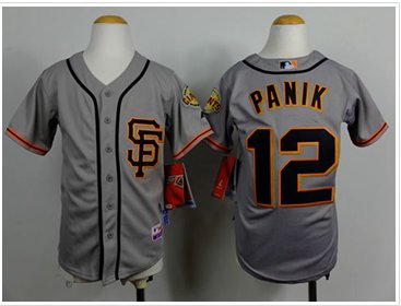 Youth Baseball Giants #12 Joe Panik Grey Road 2 Cool Base Stitched Jersey Youth Baseball Giants #12 Joe Panik Grey Road 2 Cool Base Stitched Jersey