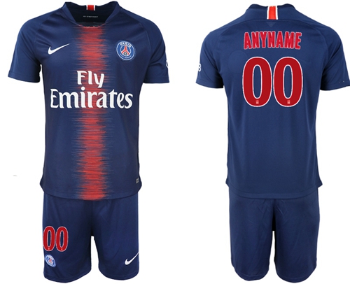 Paris Saint-Germain Personalized Home Soccer Club Jersey Paris Saint-Germain Personalized Home Soccer Club Jersey