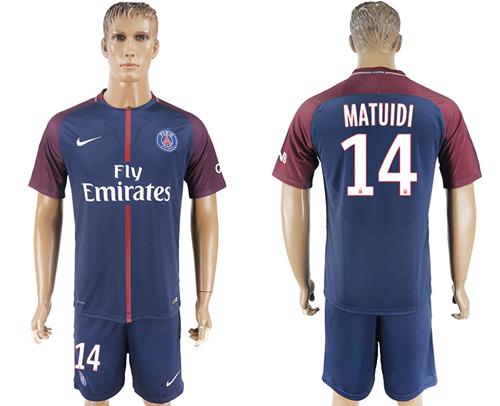 Paris Saint-Germain #14 Matuidi Home Soccer Club Jersey Paris Saint-Germain #14 Matuidi Home Soccer Club Jersey