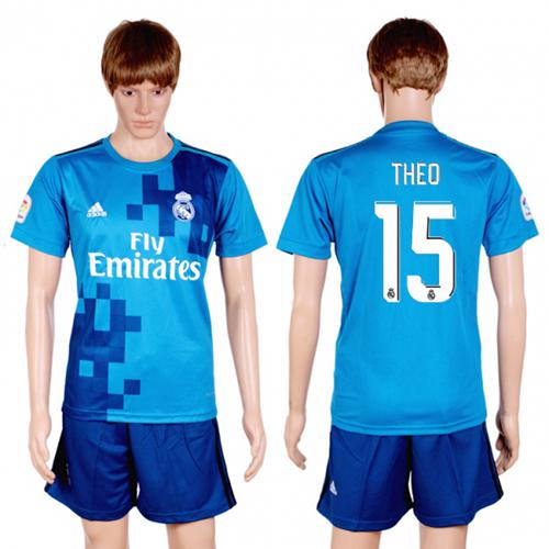 Real Madrid #15 Theo Sec Away Soccer Club Jersey Real Madrid #15 Theo Sec Away Soccer Club Jersey