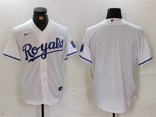 Men's Kansas City Royals Blank White Cool Base Stitched Jersey Men's Kansas City Royals Blank White Cool Base Stitched Jersey