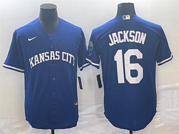 Men's Kansas City Royals #16 Bo Jackson Navy Cool Base Stitched Baseball Jersey Men's Kansas City Royals #16 Bo Jackson Navy Cool Base Stitched Baseball Jersey