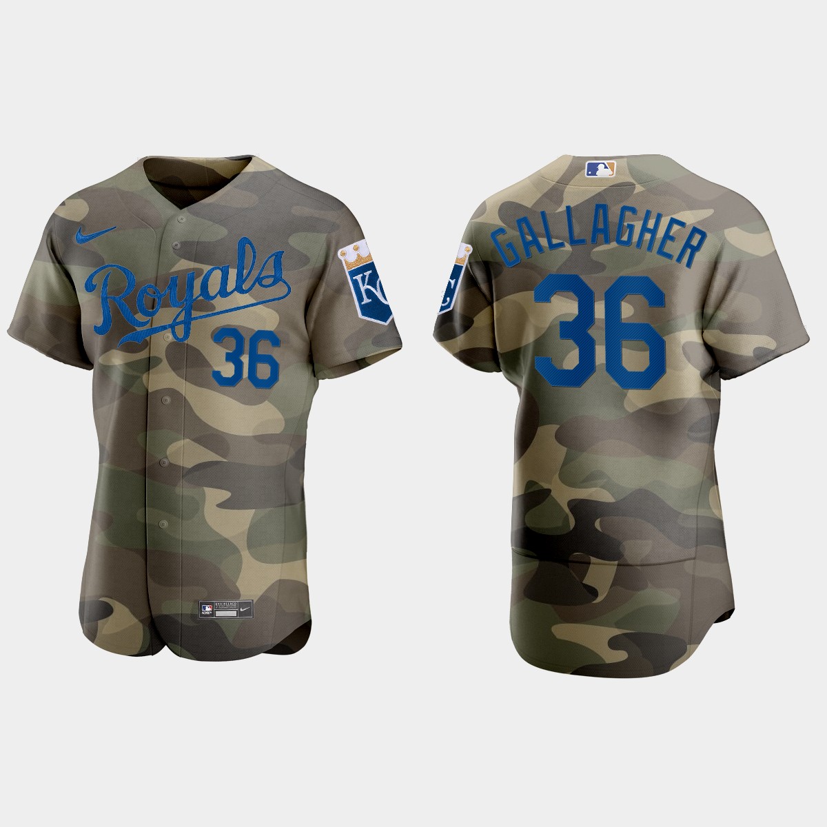 Kansas City Royals #36 Cam Gallagher Men's Nike 2021 Armed Forces Day Authentic MLB Jersey -Camo Kansas City Royals #36 Cam Gallagher Men's Nike 2021 Armed Forces Day Authentic MLB Jersey -Camo