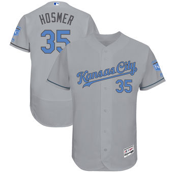 Men's Kansas City Royals Eric Hosmer Majestic Gray Father's Day FlexBase Jersey Men's Kansas City Royals Eric Hosmer Majestic Gray Father's Day FlexBase Jersey
