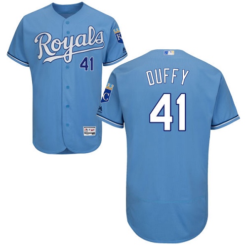 Royals #41 Danny Duffy Light Blue Flexbase Authentic Collection Stitched MLB Jersey Royals #41 Danny Duffy Light Blue Flexbase Authentic Collection Stitched MLB Jersey