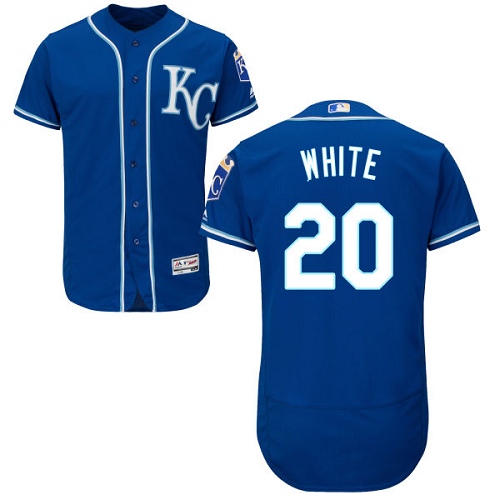 Royals #20 Frank White Royal Blue Flexbase Authentic Collection Stitched MLB Jersey Royals #20 Frank White Royal Blue Flexbase Authentic Collection Stitched MLB Jersey