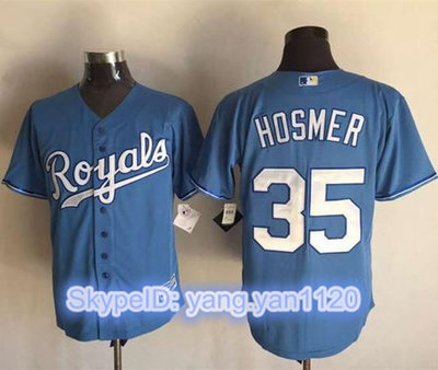 Royals #35 Eric Hosmer Light Blue New Cool Base Alternate 1 Stitched MLB Jersey Royals #35 Eric Hosmer Light Blue New Cool Base Alternate 1 Stitched MLB Jersey