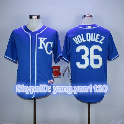 Royals #36 Edinson Volquez Blue Alternate 2 Cool Base Stitched MLB Jersey Royals #36 Edinson Volquez Blue Alternate 2 Cool Base Stitched MLB Jersey