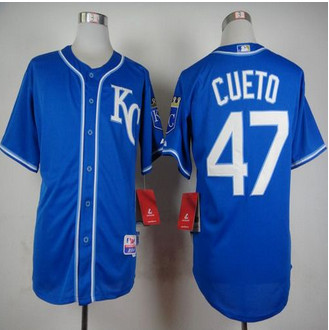 Kansas City Royals #47 Johnny Cueto Light Blue Alternate 2 Cool Base Stitched Baseball Jersey Kansas City Royals #47 Johnny Cueto Light Blue Alternate 2 Cool Base Stitched Baseball Jersey