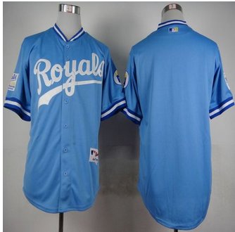 Kansas City Royals Blank Light Blue 1985 Turn Back The Clock Stitched Baseball Jersey Kansas City Royals Blank Light Blue 1985 Turn Back The Clock Stitched Baseball Jersey