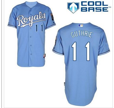 Royals #11 Jeremy Guthrie Light Blue Alternate Cool Base Stitched Baseball Jersey Royals #11 Jeremy Guthrie Light Blue Alternate Cool Base Stitched Baseball Jersey