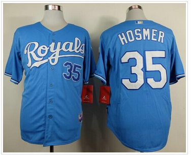 Kansas City Royals #35 Eric Hosmer Light Blue Alternate 1 Cool Base Stitched Baseball Jersey Kansas City Royals #35 Eric Hosmer Light Blue Alternate 1 Cool Base Stitched Baseball Jersey