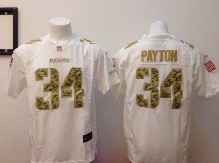 NEW Chicago Bears #34 Walter Payton White Jerseys(game USA) NEW Chicago Bears #34 Walter Payton White Jerseys(game USA)