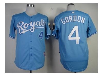 mlb jerseys kansas city royals #4 gordon lt.blue mlb jerseys kansas city royals #4 gordon lt.blue