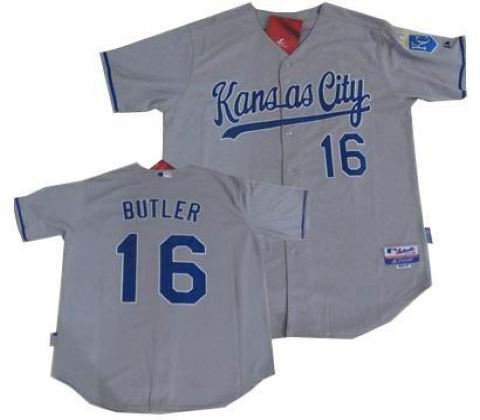 Kansas City Royals 16 Billy Butler jerseys gray Kansas City Royals 16 Billy Butler jerseys gray