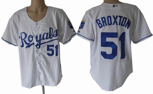 Kansas City Royals 51 Jonathan Broxton white Jersey Kansas City Royals 51 Jonathan Broxton white Jersey