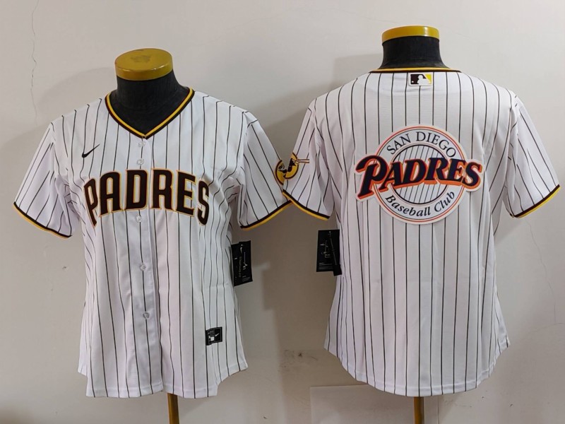 Women's San Diego Padres Big Logo Cool Base Stitched Baseball Jersey 5 Women's San Diego Padres Big Logo Cool Base Stitched Baseball Jersey 5