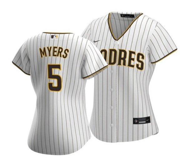 Women's San Diego Padres #5 Wil Myers White Cool Base Stitched Baseball Jersey(Run Small) Women's San Diego Padres #5 Wil Myers White Cool Base Stitched Baseball Jersey(Run Small)
