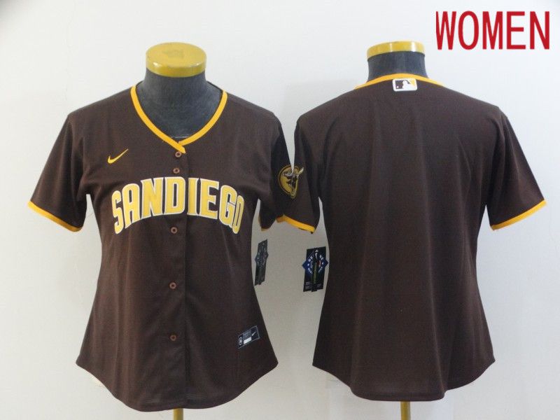 Women San Diego Padres Blank brown Game 2021 Nike MLB Jerseyss Women San Diego Padres Blank brown Game 2021 Nike MLB Jerseyss