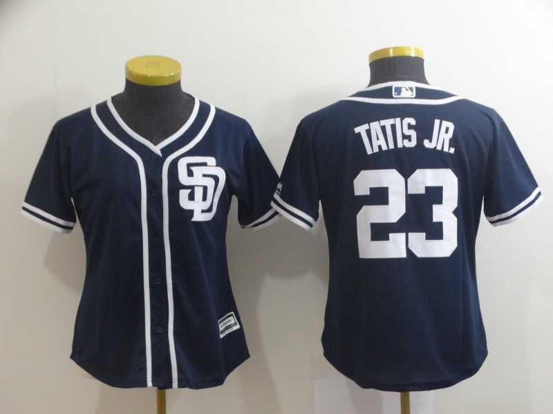 Women Padres 23 Fernando Tatis Jr. Navy Women Cool Base Jersey Women Padres 23 Fernando Tatis Jr. Navy Women Cool Base Jersey