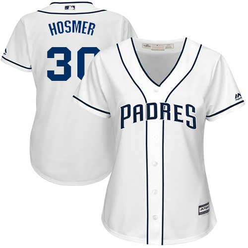 Padres #30 Eric Hosmer White Home Women's Stitched MLB Jersey Padres #30 Eric Hosmer White Home Women's Stitched MLB Jersey