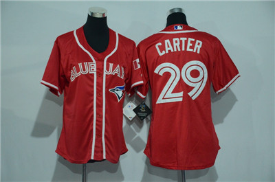 Blue Jays 29 Devon Travis Red Women Alternate Cool Base Jersey Blue Jays 29 Devon Travis Red Women Alternate Cool Base Jersey
