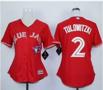 Women Blue Jays #2 Troy Tulowitzki Red Canada Day Stitched MLB Jersey Women Blue Jays #2 Troy Tulowitzki Red Canada Day Stitched MLB Jersey