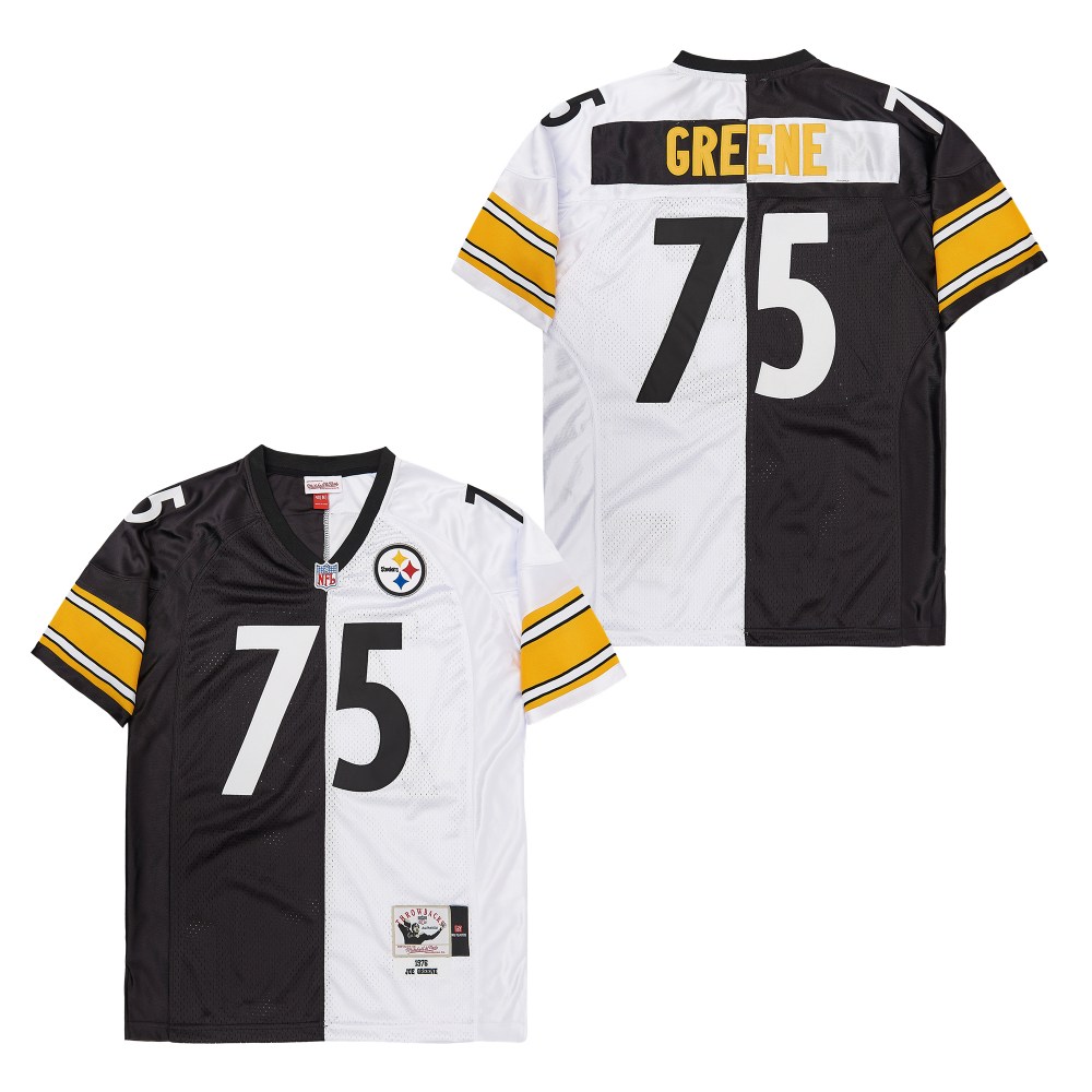 Mitchell And Ness Steelers #75 Throwback Stitched NFL Jersey 2 Mitchell And Ness Steelers #75 Throwback Stitched NFL Jersey 2