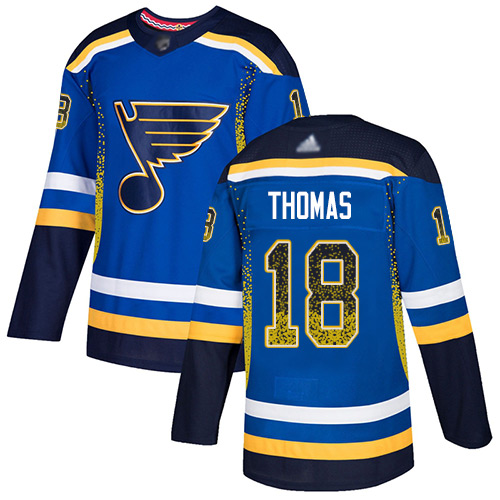 Blues #18 Robert Thomas Blue Home Authentic Drift Fashion Stitched Hockey Jersey Blues #18 Robert Thomas Blue Home Authentic Drift Fashion Stitched Hockey Jersey