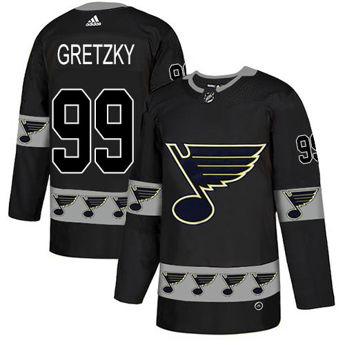 Adidas Blues #99 Wayne Gretzky Black Authentic Team Logo Fashion Stitched NHL Jersey Adidas Blues #99 Wayne Gretzky Black Authentic Team Logo Fashion Stitched NHL Jersey