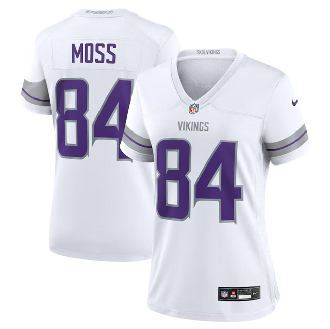 Women's Minnesota Vikings #84 Randy Moss White Winter Warrior Limited Stitched Jersey(Run Small) Women's Minnesota Vikings #84 Randy Moss White Winter Warrior Limited Stitched Jersey(Run Small)