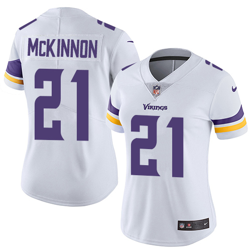 Nike Vikings #21 Jerick McKinnon White Women's Stitched NFL Vapor Untouchable Limited Jersey Nike Vikings #21 Jerick McKinnon White Women's Stitched NFL Vapor Untouchable Limited Jersey