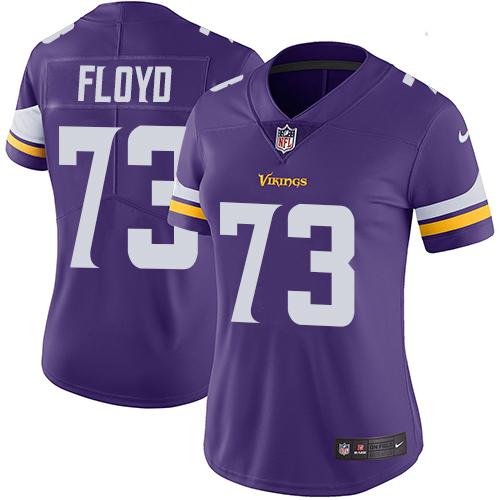 Nike Vikings #73 Sharrif Floyd Purple Team Color Women's Stitched NFL Vapor Untouchable Limited Jersey Nike Vikings #73 Sharrif Floyd Purple Team Color Women's Stitched NFL Vapor Untouchable Limited Jersey