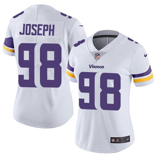 Nike Vikings #98 Linval Joseph White Women's Stitched NFL Vapor Untouchable Limited Jersey Nike Vikings #98 Linval Joseph White Women's Stitched NFL Vapor Untouchable Limited Jersey