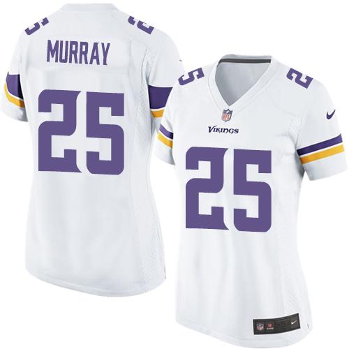 Nike Vikings #25 Latavius Murray White Women's Stitched NFL Elite Jersey Nike Vikings #25 Latavius Murray White Women's Stitched NFL Elite Jersey