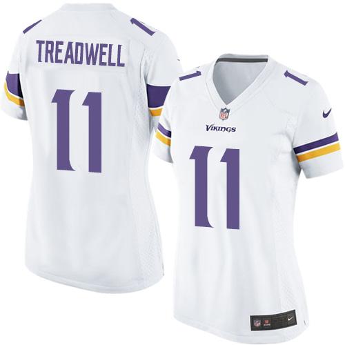 Nike Vikings #11 Laquon Treadwell White Women's Stitched NFL Elite Jersey Nike Vikings #11 Laquon Treadwell White Women's Stitched NFL Elite Jersey