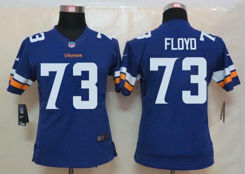 Nike Vikings #73 Sharrif Floyd Purple Team Color Women's Stitched NFL Limited Jersey Nike Vikings #73 Sharrif Floyd Purple Team Color Women's Stitched NFL Limited Jersey