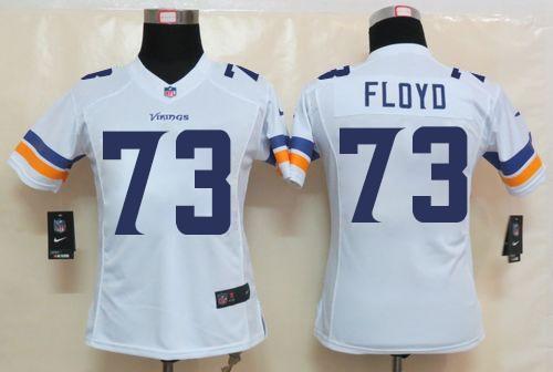 Nike Vikings #73 Sharrif Floyd White Women's Stitched NFL Limited Jersey Nike Vikings #73 Sharrif Floyd White Women's Stitched NFL Limited Jersey