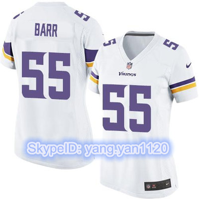 Nike Vikings #55 Anthony Barr White Women's Stitched NFL Elite Jersey Nike Vikings #55 Anthony Barr White Women's Stitched NFL Elite Jersey