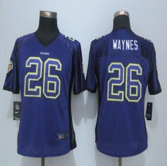 Women New Vikings #26 Trae Waynes Purple Team Color Stitched NFL Elite jersey Women New Vikings #26 Trae Waynes Purple Team Color Stitched NFL Elite jersey